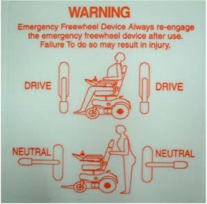 Radio wave sources, such as radio stations, amateur radio (HAM) transmitters, two-way radios, and cellular phones can affect powered motorized power chair.