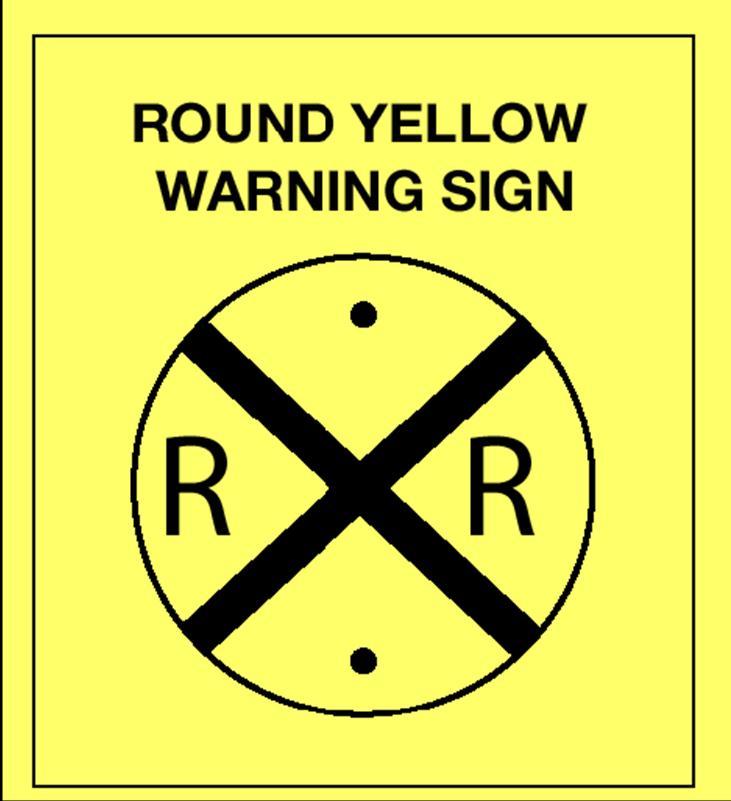 Figure 10.5 Pavement Markings. Pavement markings mean the same as the advance warning sign. They consist of an X with the letters RR and a no passing marking on two-lane roads.