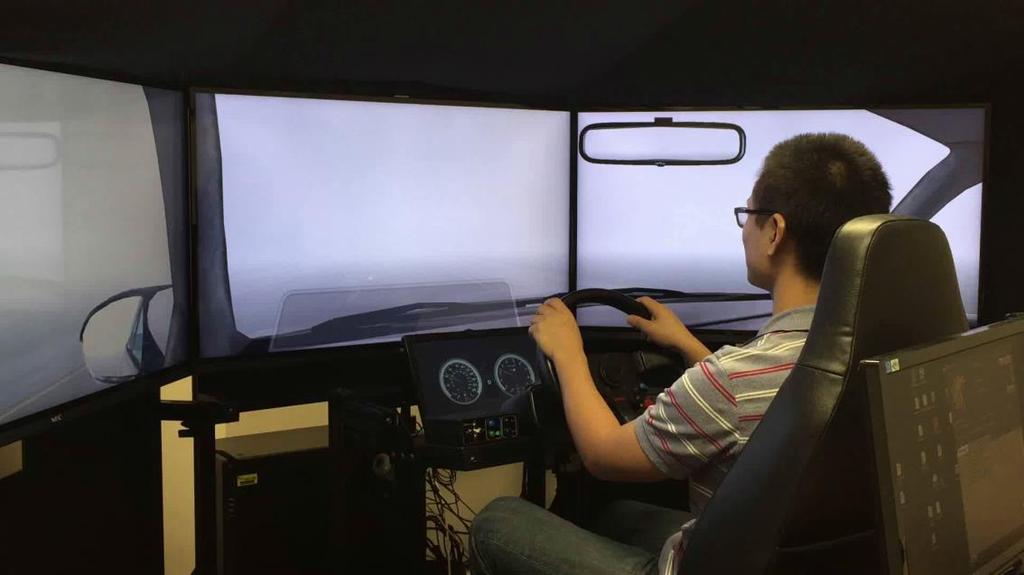 Driving Simulator Experiment (V2V) Scenario in Driving Simulator Lead/Follow Vehicle