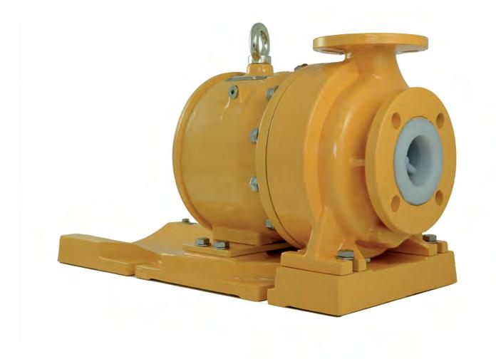 UTN-L / UTN-BL II frame Lined Magnetic Drive Process Centrifugal Pumps UTN-BL 125-80-160 PFA CLOSE COUPLED EXECUTION Plastic and Fluoroplastic Lined Magnetic drive Horizontal - Single Stage - Process