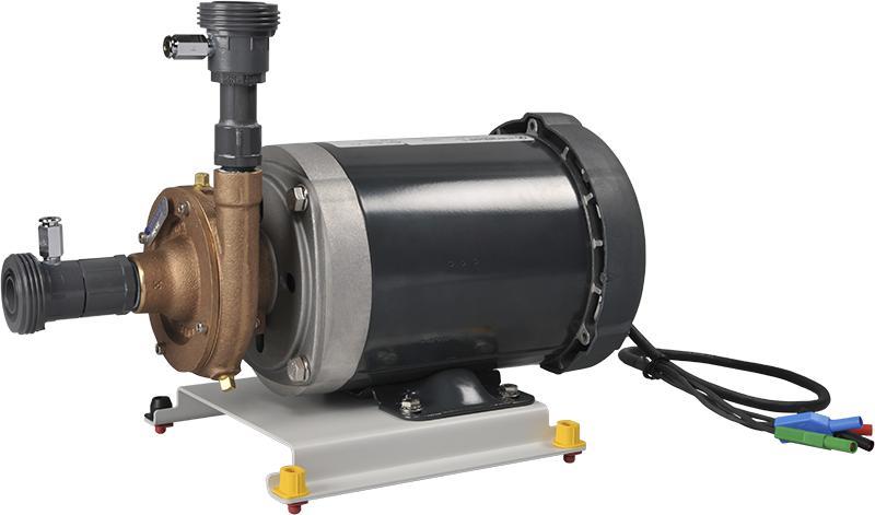 4.1 kg (9 lb) C-Face Centrifugal Pump 46722-10 The C-Face Centrifugal Pump is mounted to a motor shaft.