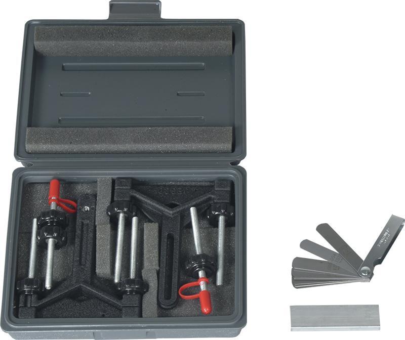 Alignment Kit (Basic) 46732-00 The Alignment Kit (Basic) contains the tools required to perform shaft alignment. It includes a straightedge, a feeler gauge, and an Align-a-Shaft kit.