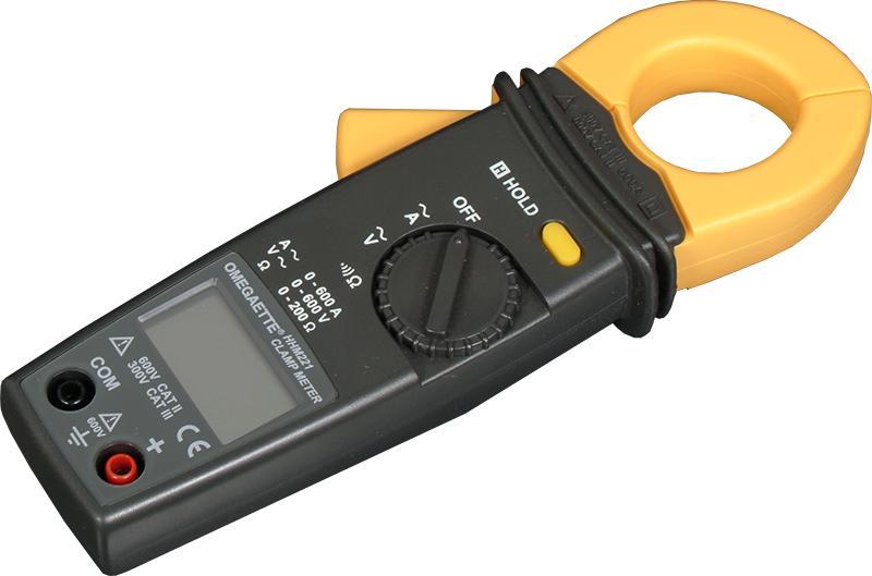Clamp-On Ammeter 46735-00 The Clamp-On Ammeter can measure alternative voltage and current, resistance, and can perform continuity test. Two probes are provided with the meter.