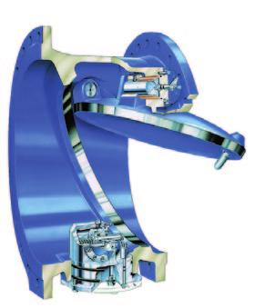 Proper sealing in the other direction is also controlled by the pressure of the medium conveyed (metal seated).