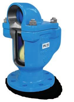 Air Valves Twin Airvalves DN 50-200 PN10-40 ERHARD TWIN-AIR Air Valves are installed at the high points of closed conduits and downstream or upstream of valves.