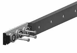 Rail with Countersunk holes Type- S Rail with Counterbored holes Type L Clearance Slider Assembly R sliders for MR and ML rails, have threaded holes parallel with the holes of the rail and aligned