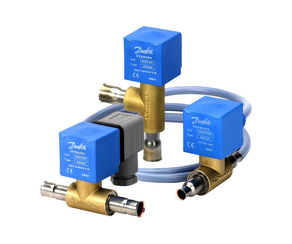 Data sheet Solenoid valves EVU EVU solenoid valves are designed to fit into compact refrigeration systems.