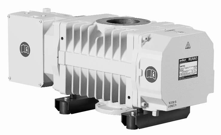 RUVAC WH 700/702 Roots Vacuum Pumps with Water-Cooled Hermetically Sealed Motors for PFPE, Anderol and Mineral Oil RUVAC WH 700 single-stage Roots vacuum pump Advantages to the User - Lower energy