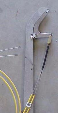 This allows the cable to retract inside the tip and release the chute with out the possibility of the cable housing snagging the loop and preventing the chute from deploying.