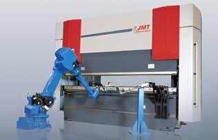 JMT AD-R Series Press Brakes 3-5 Axis CNC 4'-20' Bending Lengths + Tandem 66-660 Tons These value-oriented press brakes have exceptionally large strokes, daylights, and throat depths to allow cost