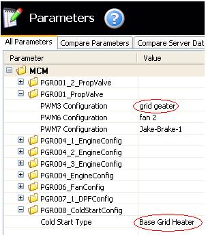 Figure 5 EPA 07 Parameter change verification 16. For EPA04 only: Reflash the PLD using the Replace PLD button in MBE Reprogramming System.