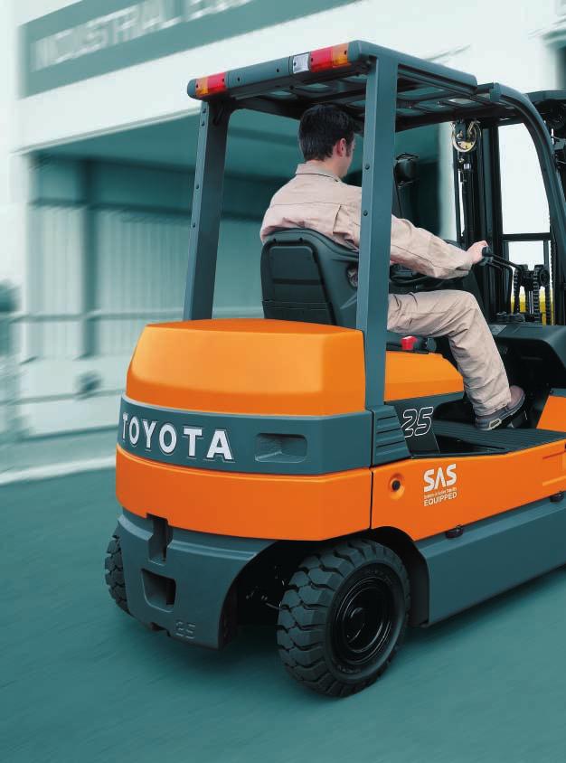 The choice of professionals TOYOTA 7FB electric fork trucks offer an exceptional combination of benefits including more operator comfort and control, more all-round driving and