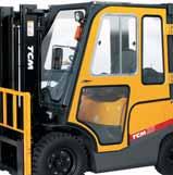 option Reach type battery-powered forklift trucks: FRB9 - High/ low mast Full free mast 3-stage full free mast Long fork Overhead guard canvas Special lever arrangement Alarm chime Rear work light