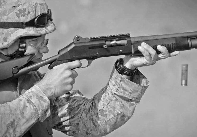 Small Arms for Urban Combat The U.S. M1014 semi-auto shotgun. This is the military designation for the Benelli M4 gasoperated design (MCC E.A. Clement, U.S. Navy).
