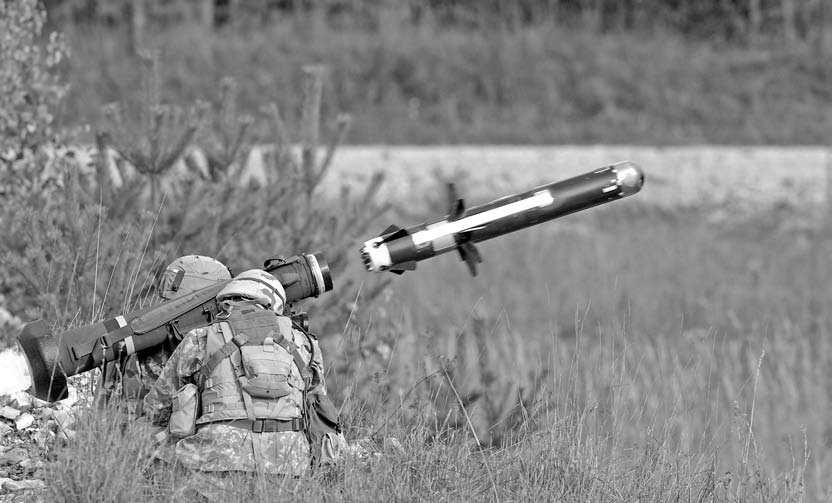 11. Miscellaneous Weapon Systems A U.S. FGM-148 Javelin anti-tank missile being fired. This is probably the best defensive weapon for U.S. troops where heavy armor is concerned (G.L. Kieffer, U.S. Army).