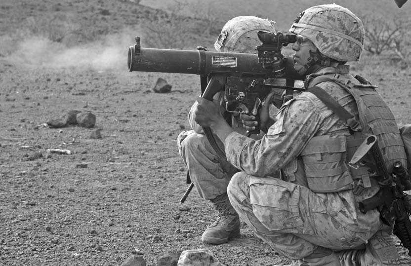11. Miscellaneous Weapon Systems The U.S. Mk 153 Shoulder-Fired Multipurpose Assault Weapon. This reusable launcher can fire a variety of warheads and is proving very useful to U.S. troops (Sgt. A.C.