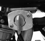 After finished, tighten the lock nut CONTROL FUNCTIONS FUEL VALVE There are three positions: ON, OFF, and RES.