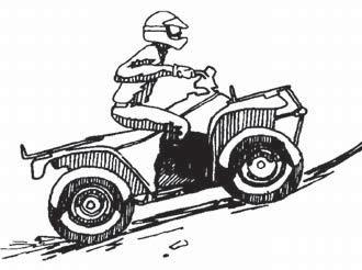 ACTIVE RIDING RIDING UPHILL Approximately 20% of ATV accidents that happen while riding on hills and as a result of the ATV rolling or flipping.