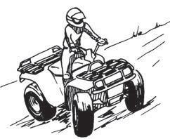 Keep your ATV's speed low and consistent 2.