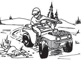 Do not accelerate if you swerve to maintain better control of your ATV.