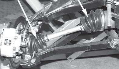 Inspect the four tie rod boots for cracks, tears, or perforations. 4. Check the tie rod end free-play by grasping the tie rod near the end and attempting to move it up and down. 5.