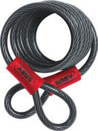 PVC-coatin to prevent damae The Cobra-Loop-Cables are a very useful complement for U-shackle