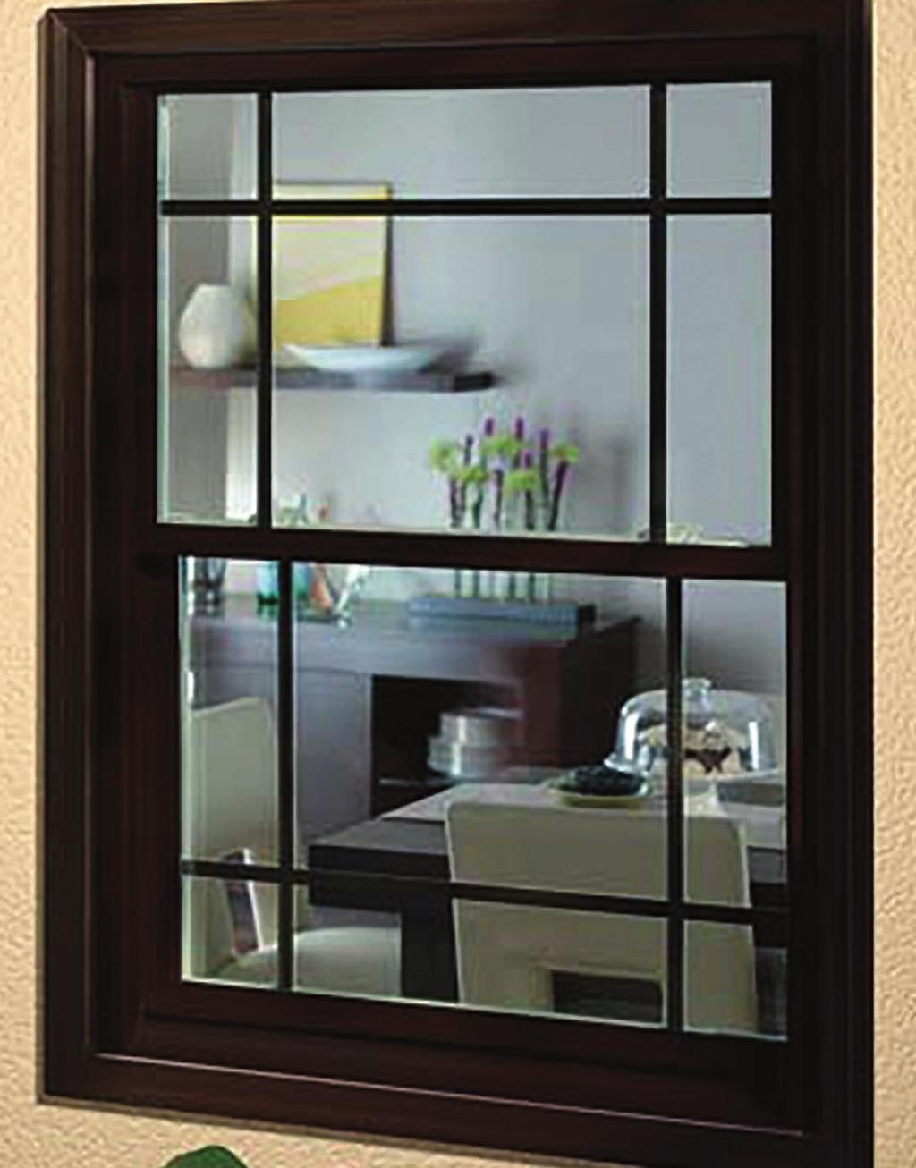 PRDUCT SUMMARY BLCK FRAM Pella 350 Series Double-Hung windows feature an extruded, rigid PVC (polyvinyl chloride) frame and sash with heat-fused mitered corners for a fully welded corner assembly.