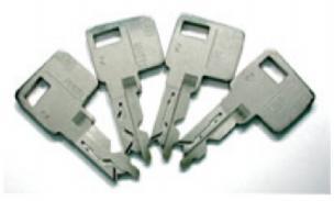 An optionally supplied service tool makes it possible for service and manufacturing companies to open and close the lock comfortably as long as the final core with the key-code is not installed.