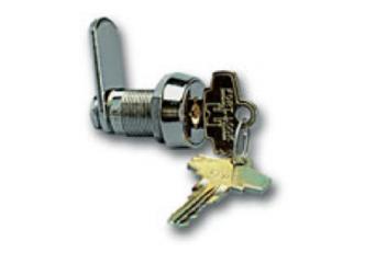 3mm - 7/8 GEM Tubular Pin Tumbler Lock Series 1000 - M ade by: Fort Lock U SA. High security 7 Pin tum bler lock with round key. Chrome polish die-cast construction.