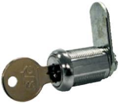 6mm1-1/8 key different B A STC Round Key Lock 2 Sets 7-pin tumbler lock. Diecast housing, chrome plated. Round chrome finished key.