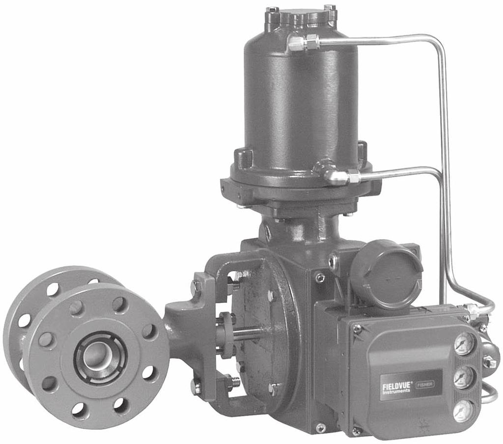With these components, the V500 rotary control valve combines globe valve ruggedness with the efficiency of a rotary valve.