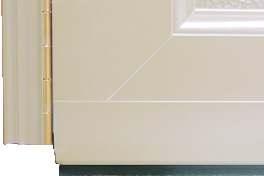 STANDARD HARDWARE & ACCESSORIES DECORATOR STORM DOORS INCLUDE: Triple seal bottom sweep 1¼" x 4" wide sculptured frame