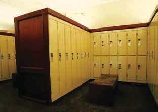 Custom Applications The versatility of Hadrian lockers allows for creativity in locker room design.