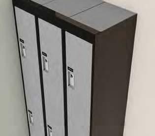 ress ends can be painted to match the locker frame color and are easily installed with a locking strip.