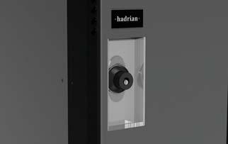 ith no moving parts, the friction catch system ensures that doors always remain properly adjusted and trouble-free. The locker can be secured with a padlock.