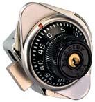 control Five combinations B) MASTER 1652 BUILT-IN COMBINATION LOCK Springbolt automatic locking with extra long