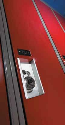 RUST RESISTANT Powder coated cold rolled steel (which is Hadrian s standard for lockers with no upcharge) outperforms and resists rust better than liquid painted electro-galvanized steel (which is an