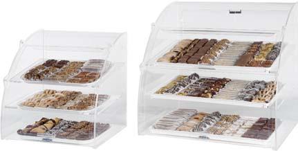 Full-Pan Self-Serve Non-Refrigerated Bakery Display CT: Design includes a backlit merchandising sign for maximum exposure and increased