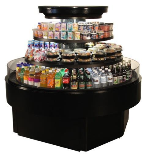 Self-Serve cases offer customers quick and convenient selection Islands Oasis FSI65R Model Refrigerated
