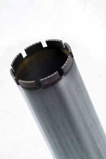 Diamond Core Bits NEW 1¼ UNC connection ½ BSP connection Operating Tips Refer to the drilling machine instructions to ensure the correct speed is selected for the hole size and the hardness of the