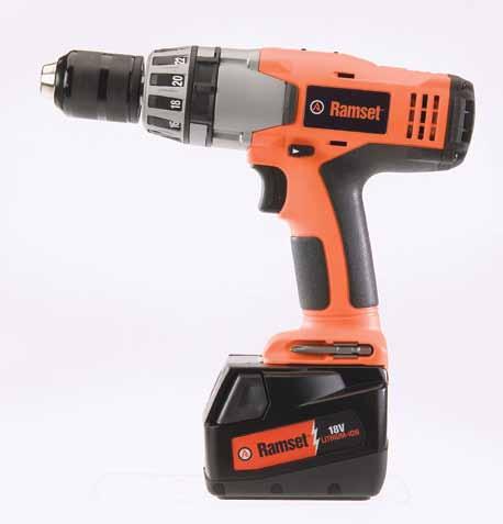 Drill Driver 18V Two Mode Drill Cordless Power Tools All metal single sleeve 13mm / 1/2 tungsten carbide jaw chuck Reversible battery pack to optimise balance All metal transmission gearing system
