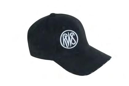 Outer material: Camouflage 100% polyester, black 100% cotton RWS Classic Cap in black with the RWS logo in rich 3-D embroidery on the crown and the RWS motto woven into the sandwich brim, adjustable