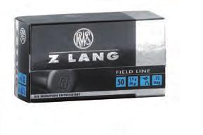 42 AMMUNITION RWS 43 FIELD LINE Designed for successful hunting and special applications FIELD LINE Designed for successful hunting and special applications SUBSONIC HP Z LANG HIGH VELOCITY HIGH