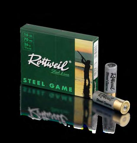 Steel Line Soft iron shotshells for the environmentally-conscious shooter ROTTWEIL STEEL GAME HV The fast soft iron cartridge Rottweil have expanded their assortment of soft iron cartridges by adding