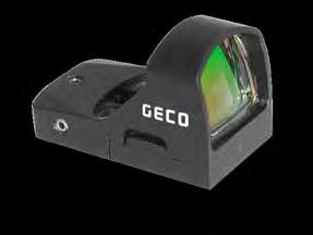 116 OPTICS GECO 117 GECO Red dot sights GECO Riflescopes RED DOT 1x20 The ideal companion for driven hunts over difficult terrain.