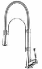 BLANCO Faucets Blanco Gourmet Finish Pressure spray & solid spout Dual spouts with swivel greater than 180 Primary tap with hanging pressure sprayer Flexible