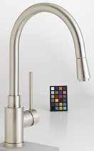401319 401320 5 BLANCO Faucets Blanco DIVA Finish Pull-down, dual spray 360 swivel provides extended range Insulated handspray with dual selectable spray patterns