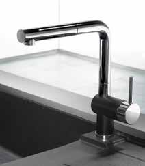 BLANCO Faucets Blanco Posh Finish Pull-out 160 swivel for optimal range of motion Single spray pattern faucet Premium Insulated brass handspray Flexible supply lines and 3/8" compression nut for easy