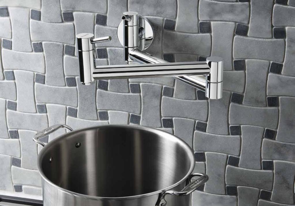 BLANCO Faucets Blanco FLORA PANTRY Finish Solid spout, cold water only 360 swivel provides extended range 2.