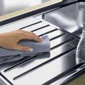 A thicker gauge stainless steel sink will maintain water temperature longer and has more sound deadening qualities.